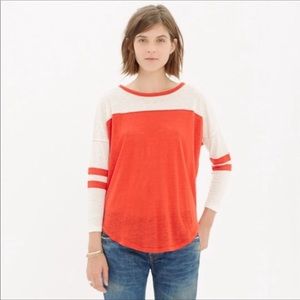 Madewell Football Tee Front Runner Color Block XS